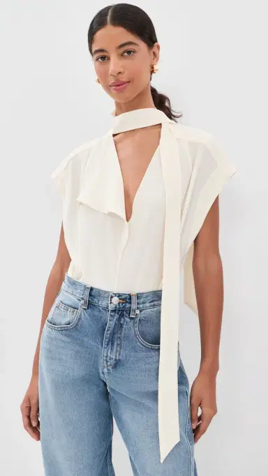 Isabel Marant Selene Top Ecru | Thumbnail 2 Isabel Marant Selene Top Ecru | Thumbnail 2