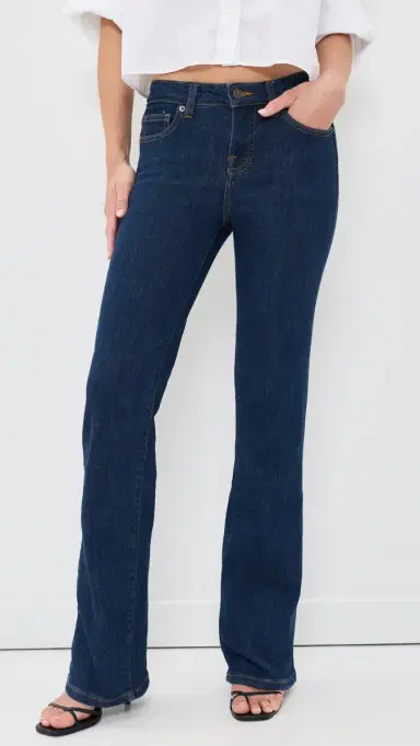 Good American Good Low Rise Bootcut Jeans Indigo31 | Thumbnail 2 Good American Good Low Rise Bootcut Jeans Indigo31 | Thumbnail 2