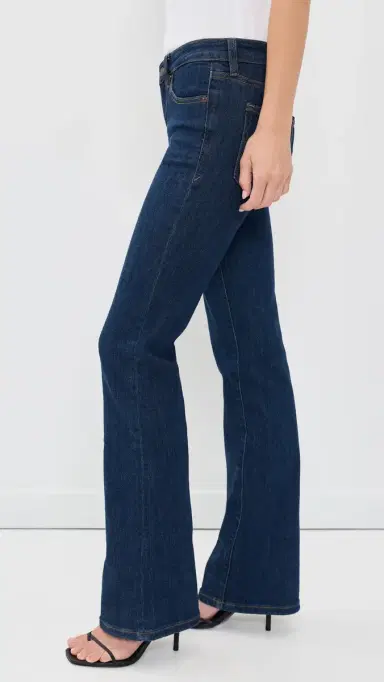 Good American Good Low Rise Bootcut Jeans Indigo31 | Thumbnail 4 Good American Good Low Rise Bootcut Jeans Indigo31 | Thumbnail 4