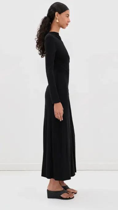 Simkhai Ferrera Midi Dress Black 2 | Thumbnail 4 Simkhai Ferrera Midi Dress Black 2 | Thumbnail 4