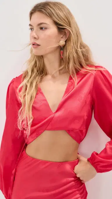 Madelynne Willow Top Red Floral | Thumbnail 2 Madelynne Willow Top Red Floral | Thumbnail 2