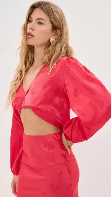 Madelynne Willow Top Red Floral | Thumbnail 4 Madelynne Willow Top Red Floral | Thumbnail 4