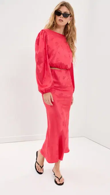 Madelynne Willow Top Red Floral | Thumbnail 6 Madelynne Willow Top Red Floral | Thumbnail 6