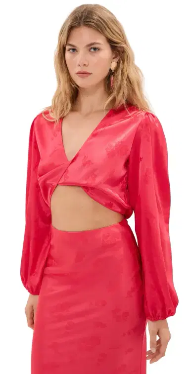 Madelynne Willow Top Red Floral | Thumbnail 1 Madelynne Willow Top Red Floral | Thumbnail 1
