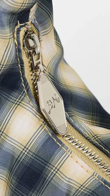 Damson Madder Roo Check Tie Shoulder Bag | Thumbnail 5 Damson Madder Roo Check Tie Shoulder Bag | Thumbnail 5