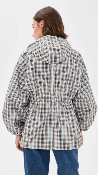 Damson Madder Elderberry Check Liu Raincoat | Thumbnail 3 Damson Madder Elderberry Check Liu Raincoat | Thumbnail 3
