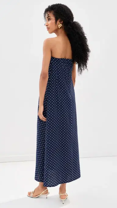 Madelynne Magnolia Maxi Dress Navy Polka Dot | Thumbnail 3 Madelynne Magnolia Maxi Dress Navy Polka Dot | Thumbnail 3