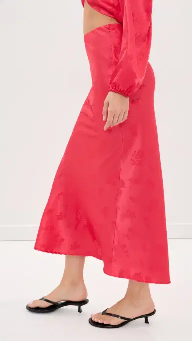 Madelynne Ivy Skirt Red Floral | Thumbnail 4 Madelynne Ivy Skirt Red Floral | Thumbnail 4