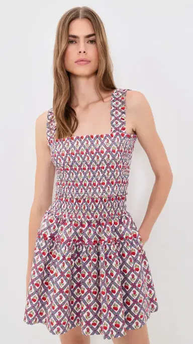 Hill House Home The Azalea Mini Nap Dress Diamond Cherries | Thumbnail 2 Hill House Home The Azalea Mini Nap Dress Diamond Cherries | Thumbnail 2