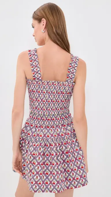 Hill House Home The Azalea Mini Nap Dress Diamond Cherries | Thumbnail 3 Hill House Home The Azalea Mini Nap Dress Diamond Cherries | Thumbnail 3