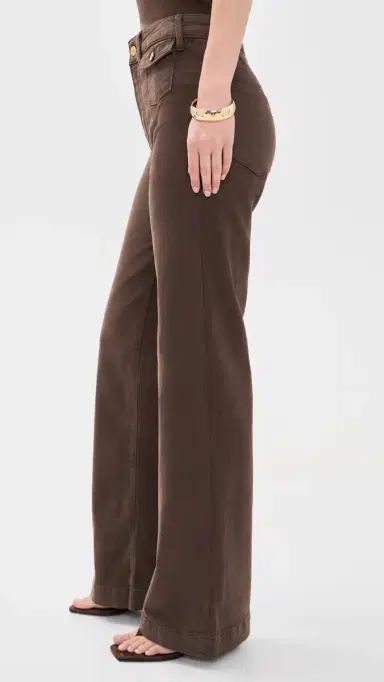 PAIGE Leenah Mini Patch Pockets Jeans Rich Chocolate | Thumbnail 4 PAIGE Leenah Mini Patch Pockets Jeans Rich Chocolate | Thumbnail 4