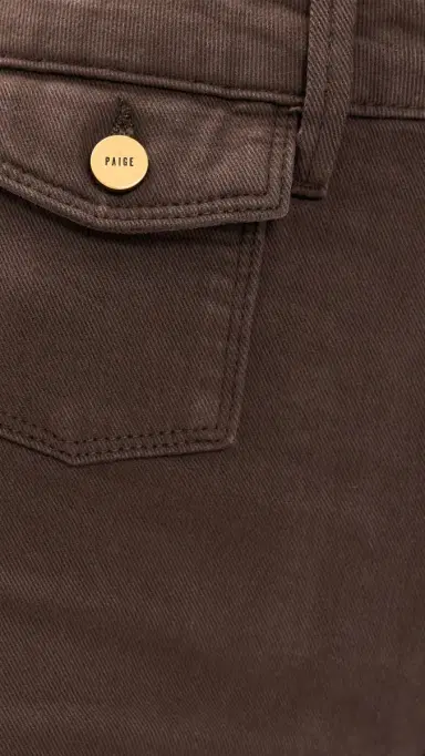 PAIGE Leenah Mini Patch Pockets Jeans Rich Chocolate | Thumbnail 6 PAIGE Leenah Mini Patch Pockets Jeans Rich Chocolate | Thumbnail 6