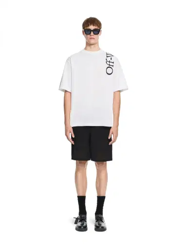 Off-White Vertical Bookish Skate Short Sleeve T-Shirt | Thumbnail 2 Off-White Vertical Bookish Skate Short Sleeve T-Shirt | Thumbnail 2