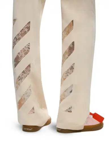 Off-White Diagonals Lace Satin Track Pants | Thumbnail 5 Off-White Diagonals Lace Satin Track Pants | Thumbnail 5