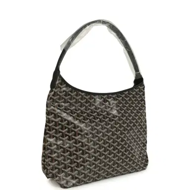 goyard Goyard Goyardine Black Boheme Hobo Bag Palladium Hardware | Thumbnail 2 goyard Goyard Goyardine Black Boheme Hobo Bag Palladium Hardware | Thumbnail 2