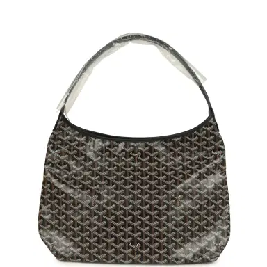 goyard Goyard Goyardine Black Boheme Hobo Bag Palladium Hardware | Thumbnail 4 goyard Goyard Goyardine Black Boheme Hobo Bag Palladium Hardware | Thumbnail 4
