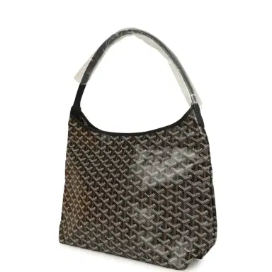 goyard Goyard Goyardine Black Boheme Hobo Bag Palladium Hardware | Thumbnail 5 goyard Goyard Goyardine Black Boheme Hobo Bag Palladium Hardware | Thumbnail 5
