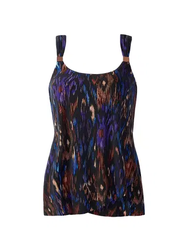 Miraclesuit Swim Women's Tapiz Dazzle Tankini - Black Multi - Size 12 | Thumbnail 1 Miraclesuit Swim Women's Tapiz Dazzle Tankini - Black Multi - Size 12 | Thumbnail 1