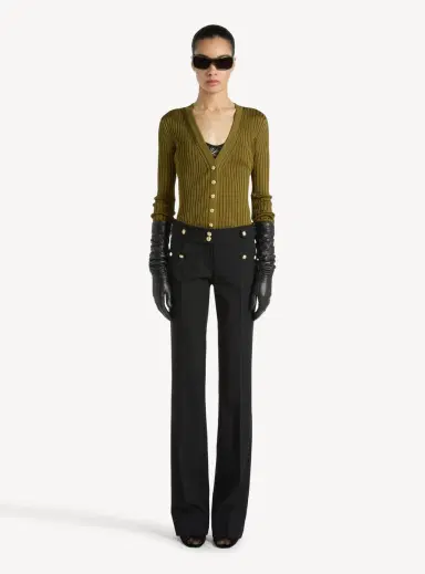 Balmain Buttoned ribbed knit cardigan | Thumbnail 2 Balmain Buttoned ribbed knit cardigan | Thumbnail 2