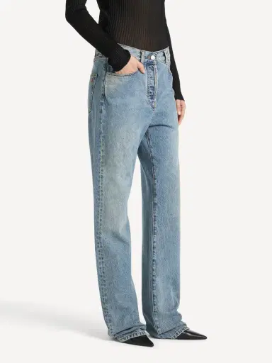 Balmain Straight-leg faded denim jeans | Thumbnail 4 Balmain Straight-leg faded denim jeans | Thumbnail 4