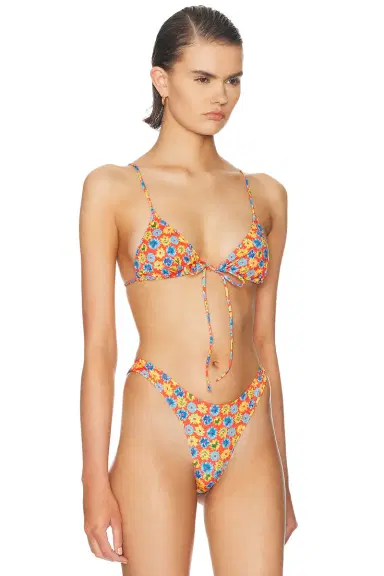 Heavy Manners Triangle Front Tie Bikini Top | Thumbnail 2 Heavy Manners Triangle Front Tie Bikini Top | Thumbnail 2