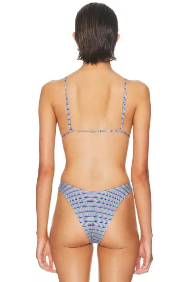 Heavy Manners Triangle Front Tie Bikini Top | Thumbnail 3 Heavy Manners Triangle Front Tie Bikini Top | Thumbnail 3