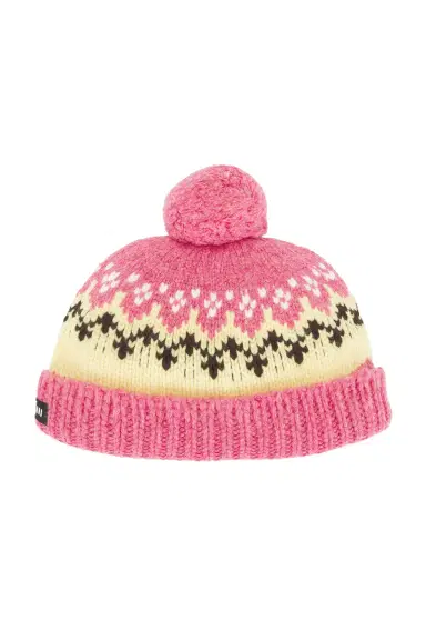 Miu Miu Wool Fairisle Beanie | Thumbnail 1 Miu Miu Wool Fairisle Beanie | Thumbnail 1