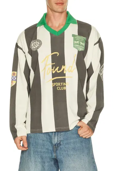 Found Striped Sport Long Sleeve Jersey | Thumbnail 1 Found Striped Sport Long Sleeve Jersey | Thumbnail 1