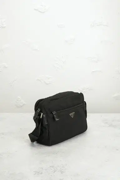 FWRD Renew Prada Tessuto Messenger Bag | Thumbnail 4 FWRD Renew Prada Tessuto Messenger Bag | Thumbnail 4
