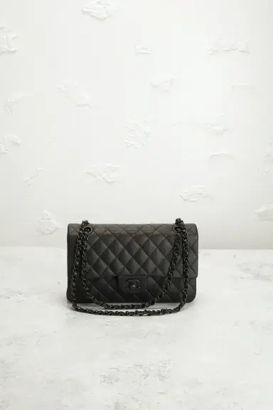 chanel Chanel Lambskin So Black Classic Double Flap Bag | Thumbnail 2 chanel Chanel Lambskin So Black Classic Double Flap Bag | Thumbnail 2