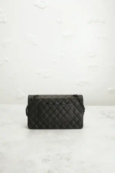 chanel Chanel Lambskin So Black Classic Double Flap Bag | Thumbnail 3 chanel Chanel Lambskin So Black Classic Double Flap Bag | Thumbnail 3