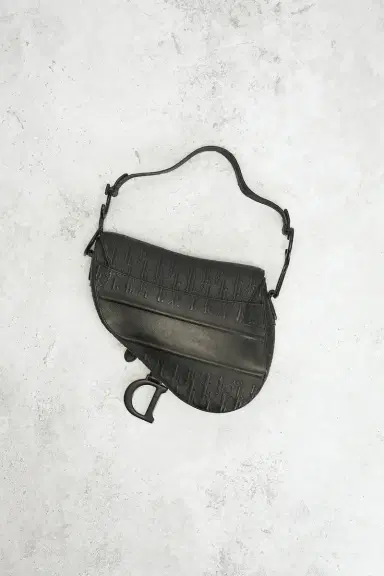 FWRD Renew Dior Oblique Embossed Saddle Bag | Thumbnail 3 FWRD Renew Dior Oblique Embossed Saddle Bag | Thumbnail 3