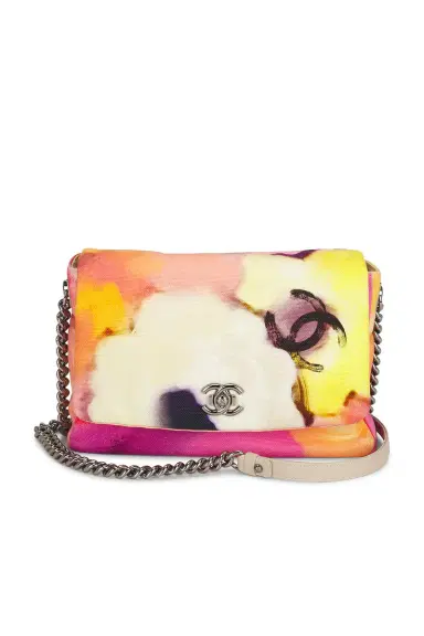 Chanel Chanel Printed Canvas Flower Power Messenger Flap Bag | Thumbnail 1 Chanel Chanel Printed Canvas Flower Power Messenger Flap Bag | Thumbnail 1