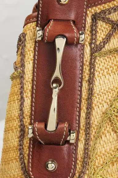 FWRD Renew Gucci Raffia Pelham Embroidered Hobo Bag | Thumbnail 7 FWRD Renew Gucci Raffia Pelham Embroidered Hobo Bag | Thumbnail 7