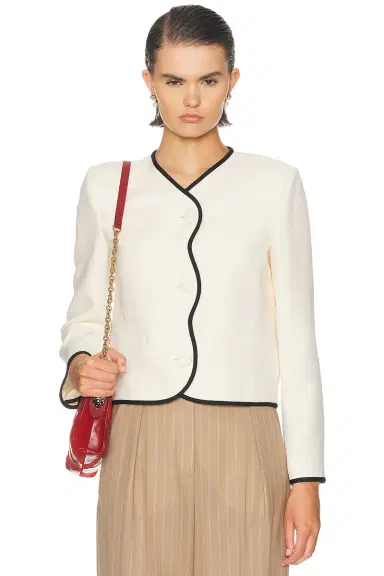 Valentino Crepe Couture Jacket | Thumbnail 1 Valentino Crepe Couture Jacket | Thumbnail 1
