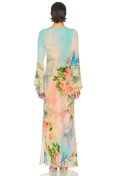 HEMANT AND NANDITA Double Layer Maxi Dress | Thumbnail 3 HEMANT AND NANDITA Double Layer Maxi Dress | Thumbnail 3