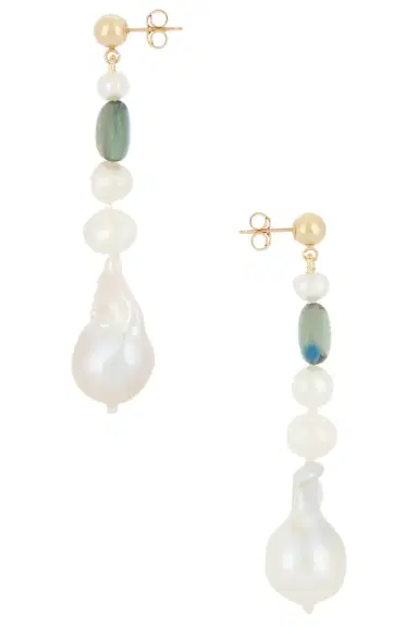 Loren Stewart Poet Pearl Earrings | Thumbnail 3 Loren Stewart Poet Pearl Earrings | Thumbnail 3