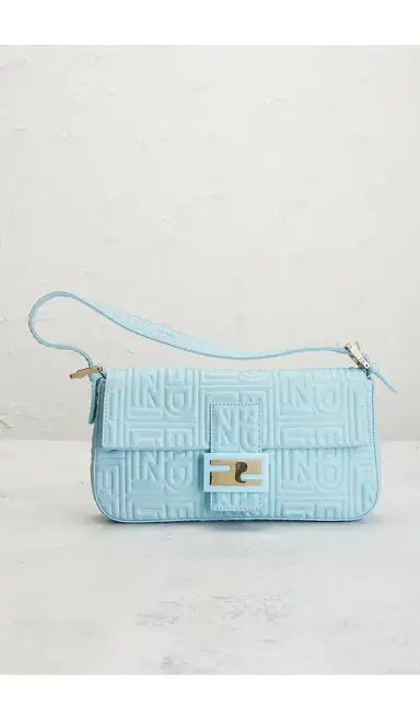 FWRD Renew Fendi Logo Embossed Baguette Shoulder Bag | Thumbnail 2 FWRD Renew Fendi Logo Embossed Baguette Shoulder Bag | Thumbnail 2