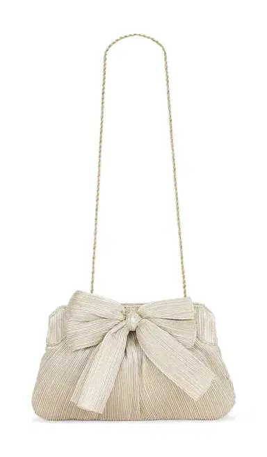 Loeffler Randall Rayne Pleated Bow Clutch | Thumbnail 1 Loeffler Randall Rayne Pleated Bow Clutch | Thumbnail 1