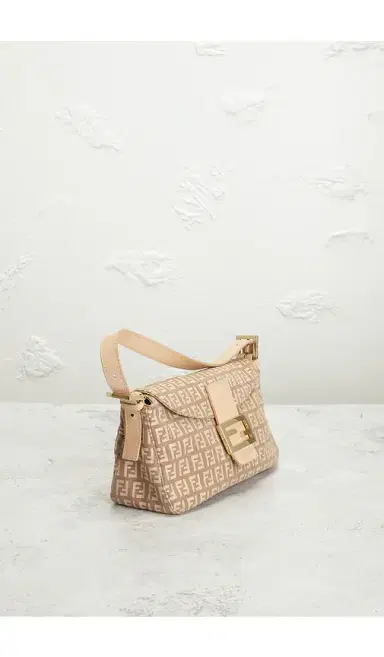 FWRD Renew Fendi Zucchino Baguette Shoulder Bag | Thumbnail 4 FWRD Renew Fendi Zucchino Baguette Shoulder Bag | Thumbnail 4