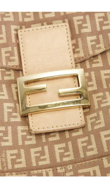 FWRD Renew Fendi Zucchino Baguette Shoulder Bag | Thumbnail 6 FWRD Renew Fendi Zucchino Baguette Shoulder Bag | Thumbnail 6