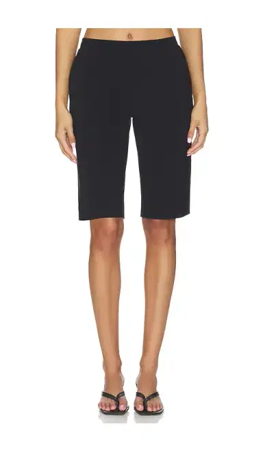 Norma Kamali Flat Front Bermuda Short | Thumbnail 1 Norma Kamali Flat Front Bermuda Short | Thumbnail 1