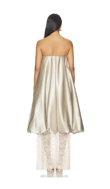 LA FUORI Champagne Lace Gown | Thumbnail 3 LA FUORI Champagne Lace Gown | Thumbnail 3