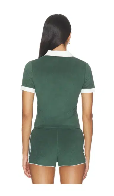 Nubyen Manifesting Terry Cotton Contrast Collar Top | Thumbnail 3 Nubyen Manifesting Terry Cotton Contrast Collar Top | Thumbnail 3