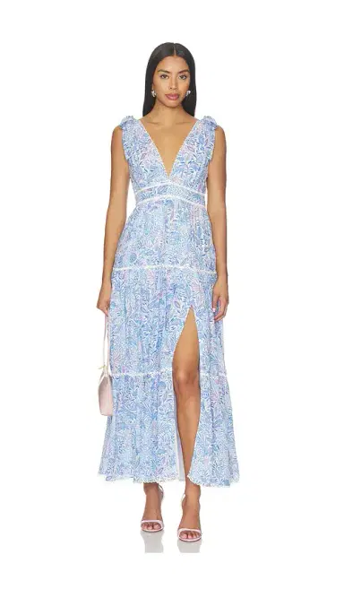 Poupette St Barth Perla Long Dress | Thumbnail 1 Poupette St Barth Perla Long Dress | Thumbnail 1