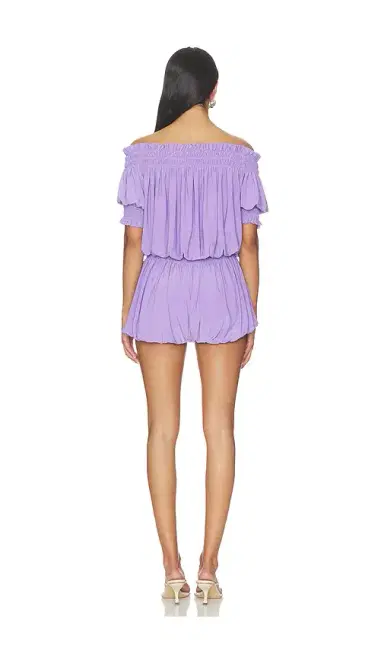 Norma Kamali Short Sleeve Peasant Puff Jumpshort | Thumbnail 3 Norma Kamali Short Sleeve Peasant Puff Jumpshort | Thumbnail 3