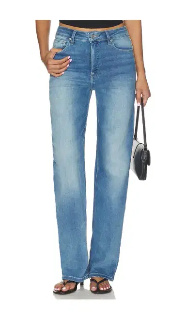 Good American Soft Tech True Straight Jeans | Thumbnail 1 Good American Soft Tech True Straight Jeans | Thumbnail 1