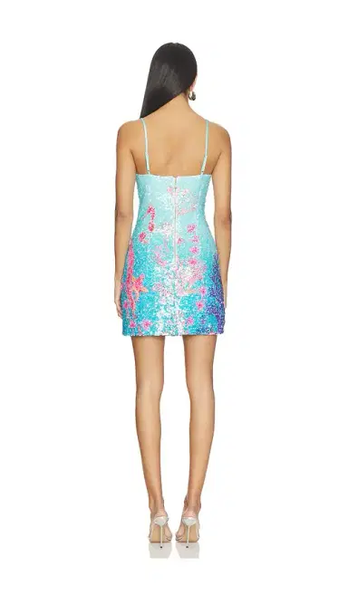 Elliatt Coral Fitted Mini Dress | Thumbnail 3 Elliatt Coral Fitted Mini Dress | Thumbnail 3