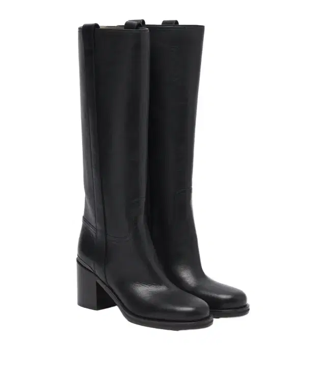 Monili leather knee-high boots