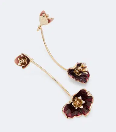 Rabanne Floral drop earrings | Thumbnail 3 Rabanne Floral drop earrings | Thumbnail 3